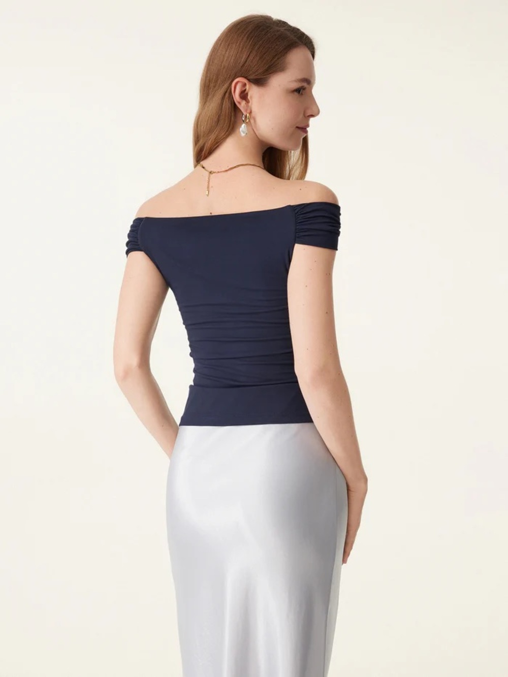 NWT OGL MULTIWEAR Eco-SkinKiss® Versatile Necklines Bra Top in Midnight Navy - Picture 9 of 10